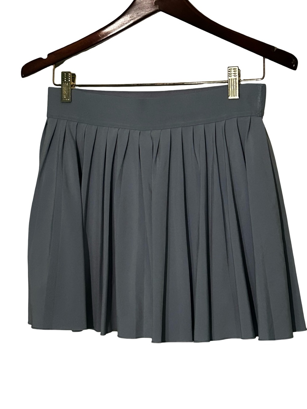 Pleated light blue Women's Skirt - Classic A-Line